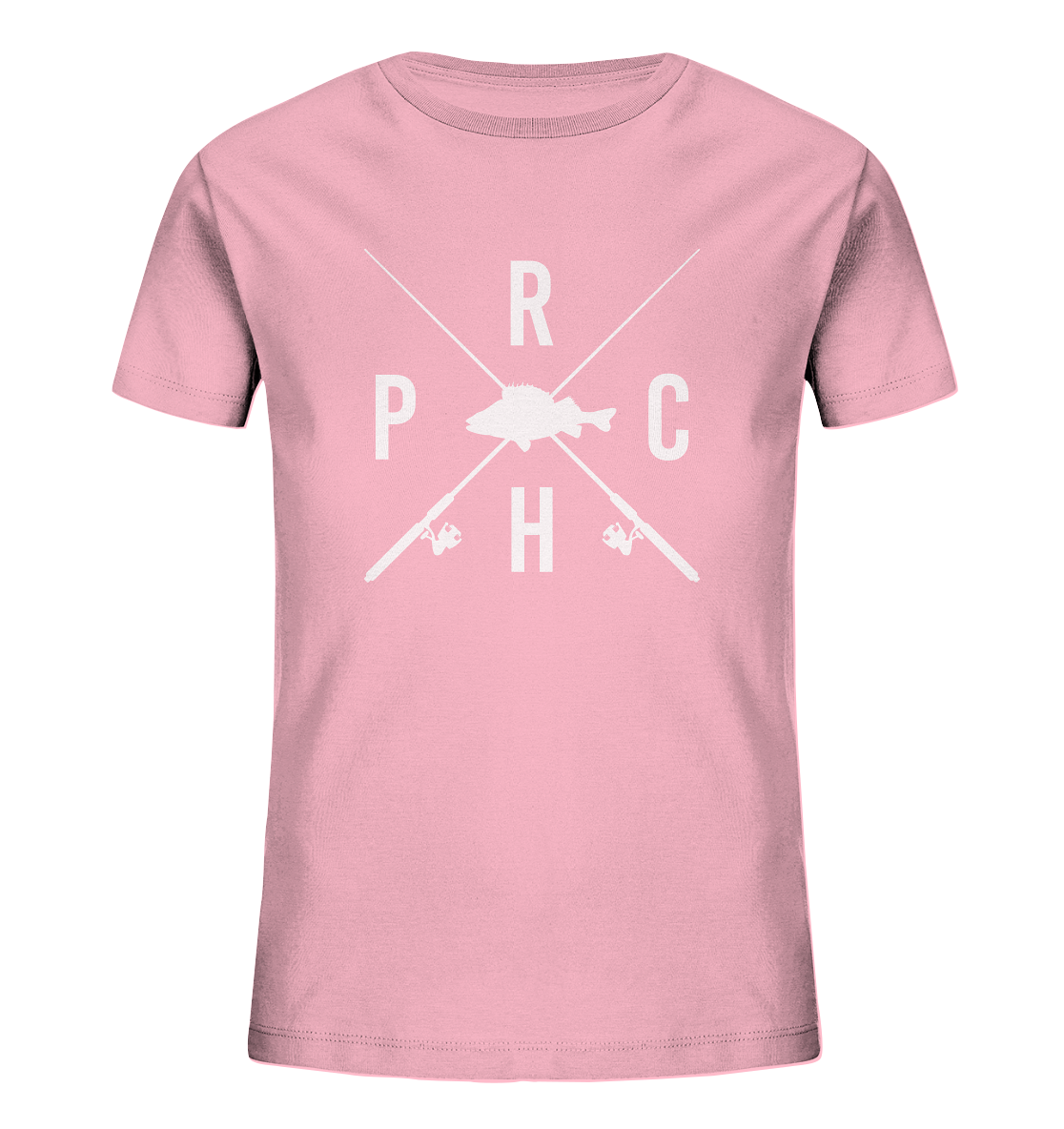 Perch gekreuzte Ruten - Kinder Bio T-Shirt
