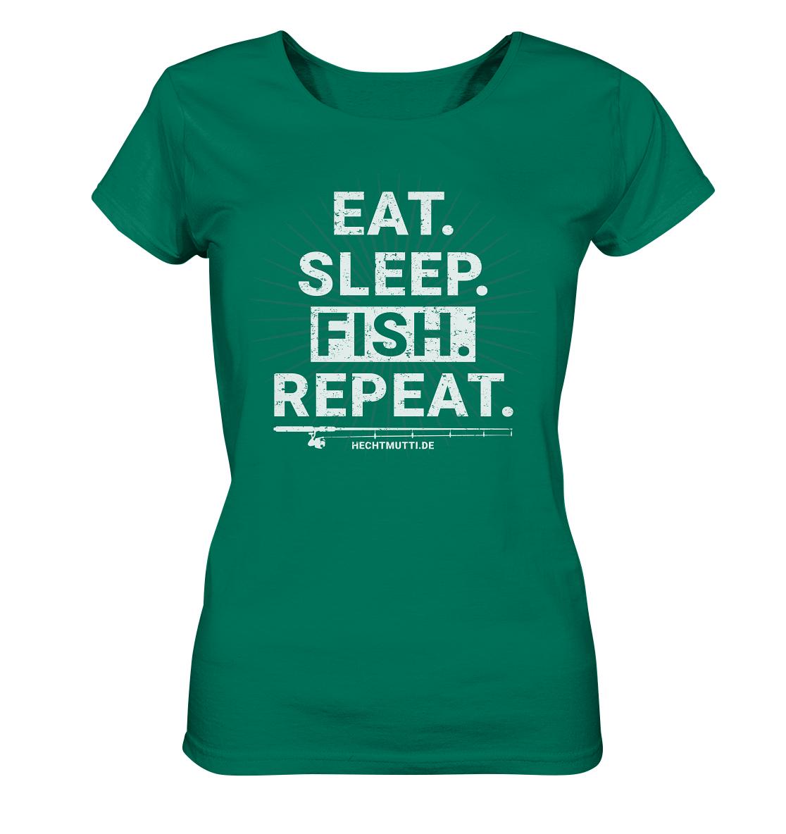 Eat Sleep Fish Repeat - Frauen Bio T-Shirt
