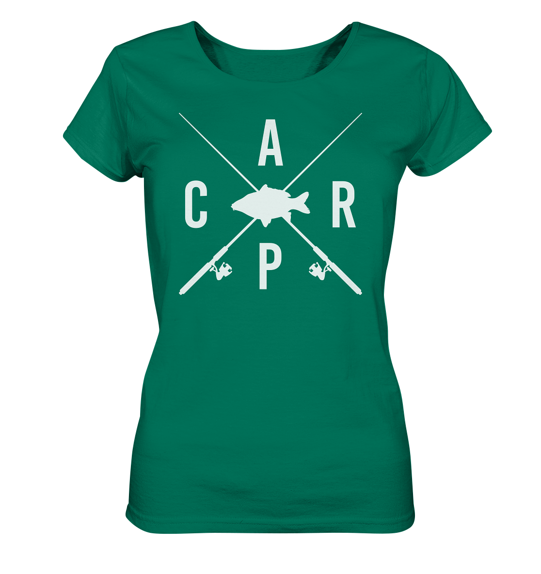 Carp gekreuzte Ruten - Frauen Bio T-Shirt
