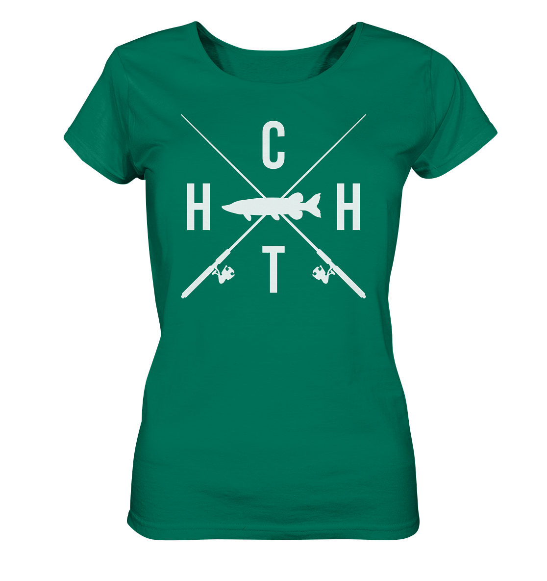 Hecht gekreuzte Ruten  - Frauen Bio T-Shirt