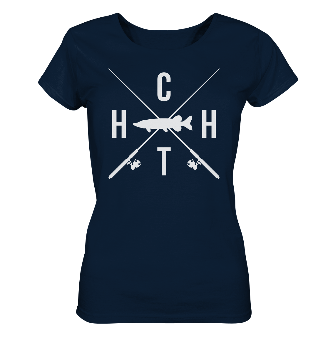 Hecht gekreuzte Ruten  - Frauen Bio T-Shirt