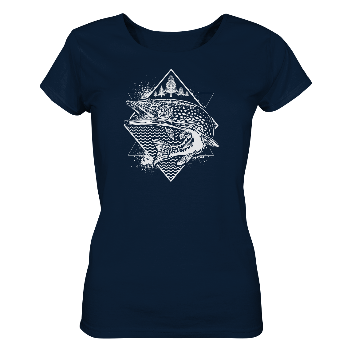 Hecht geometrisch - Frauen Bio T-Shirt