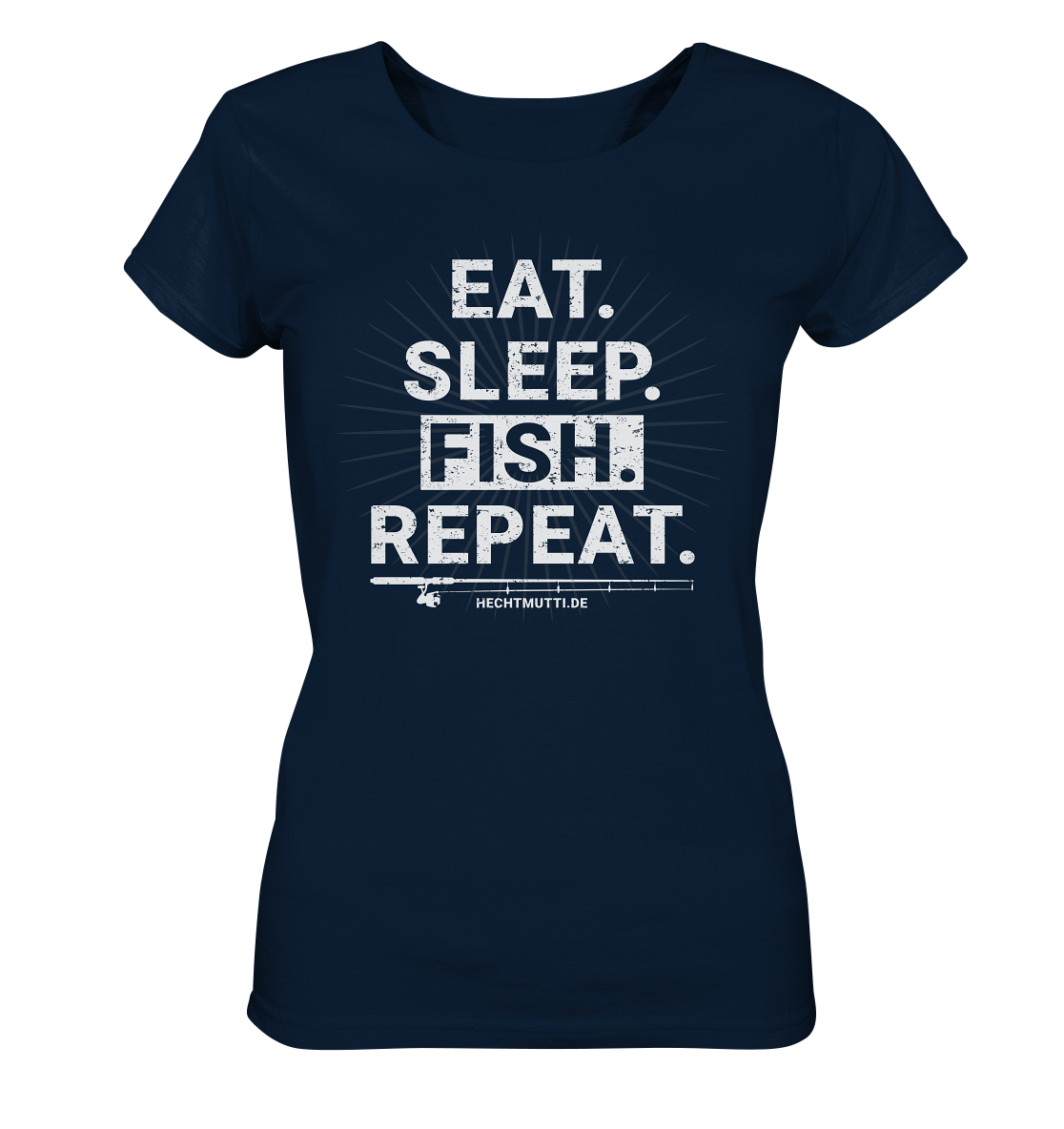 Eat Sleep Fish Repeat - Frauen Bio T-Shirt