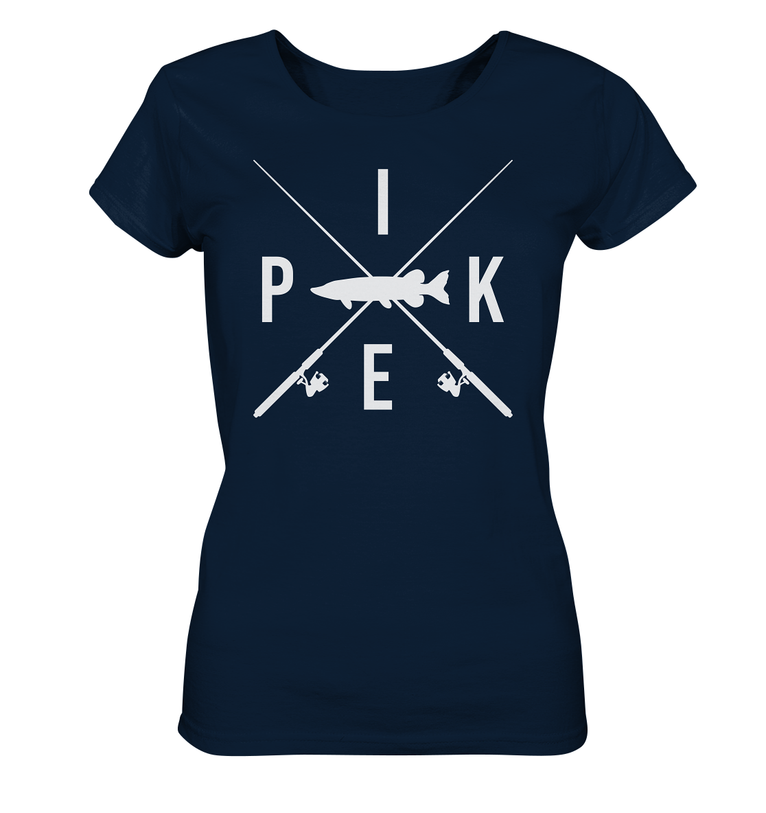 Pike gekreuzte Ruten - Frauen Bio T-Shirt