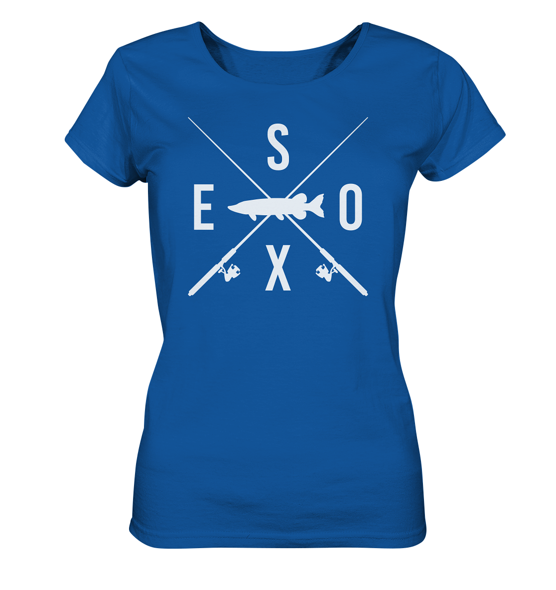 Esox gekreuzte Ruten - Frauen Bio T-Shirt