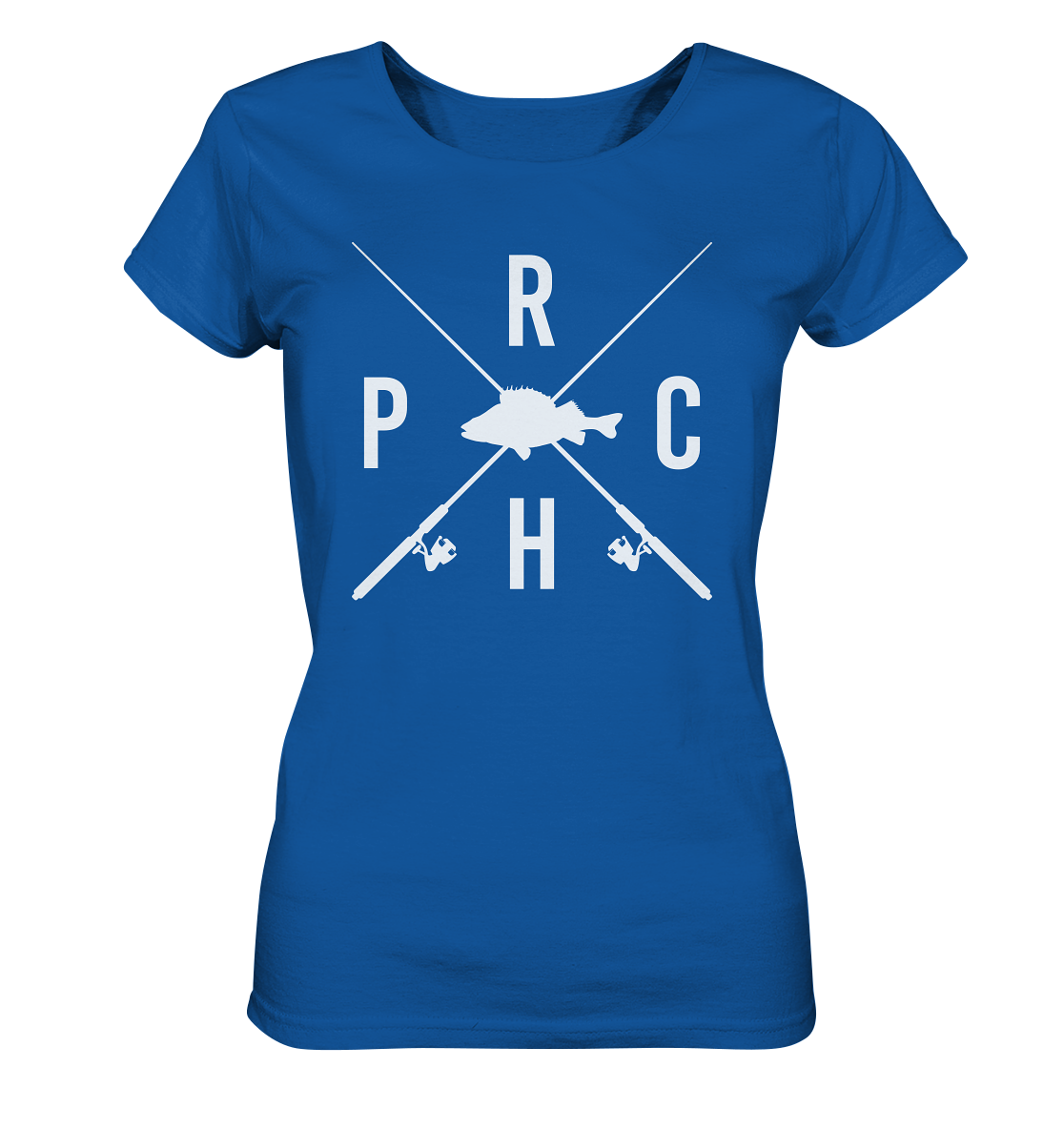 Perch gekreuzte Ruten - Frauen Bio T-Shirt
