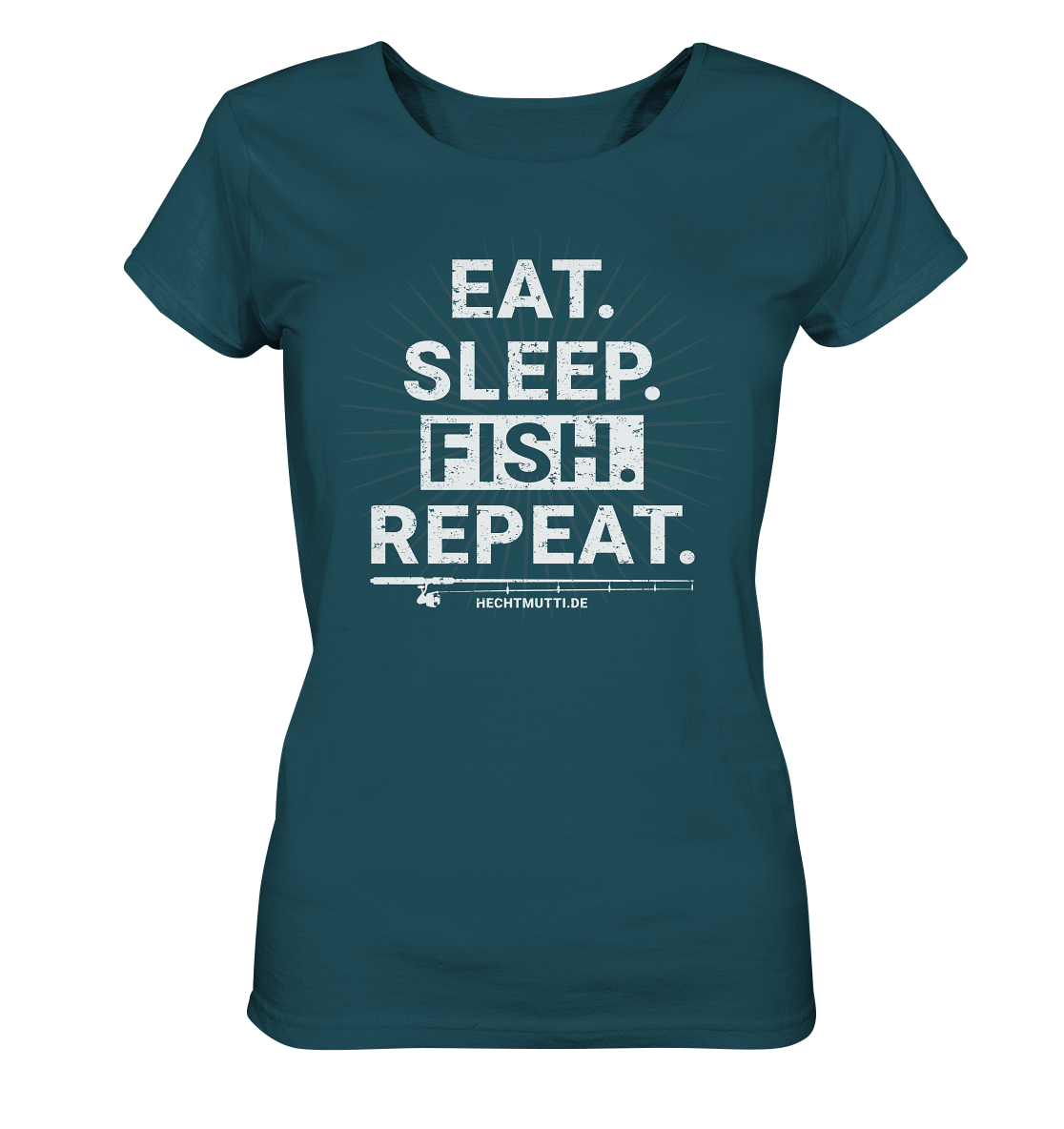 Eat Sleep Fish Repeat - Frauen Bio T-Shirt