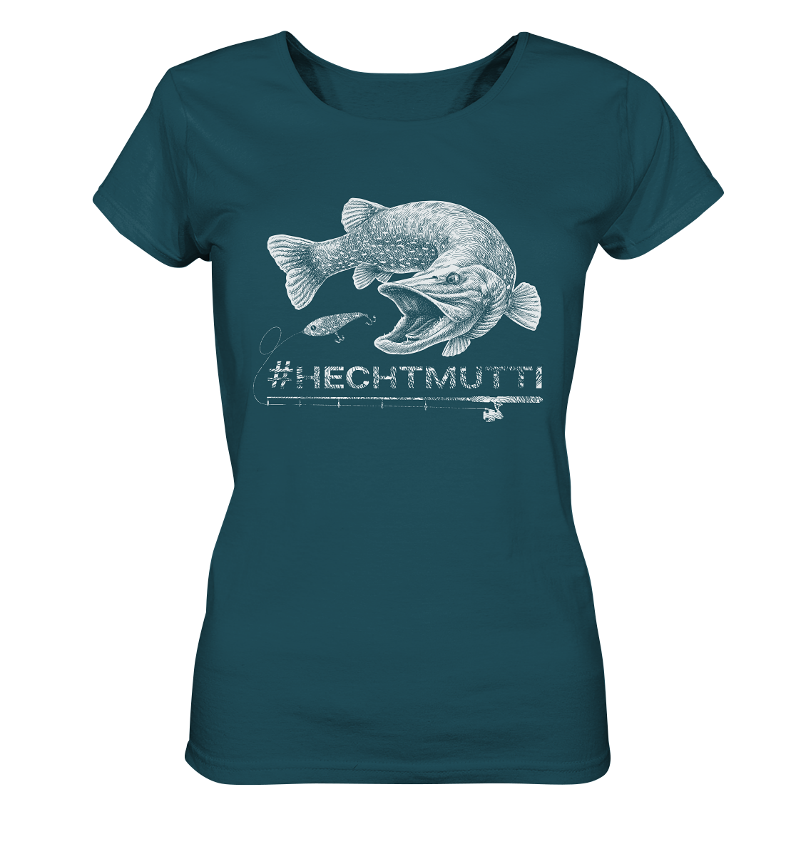 Hechtmutti weiß - Frauen Bio T-Shirt