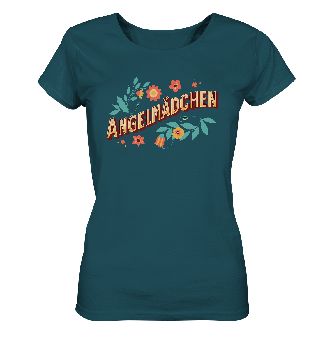 Angelmädchen Blumen - Frauen Bio T-Shirt