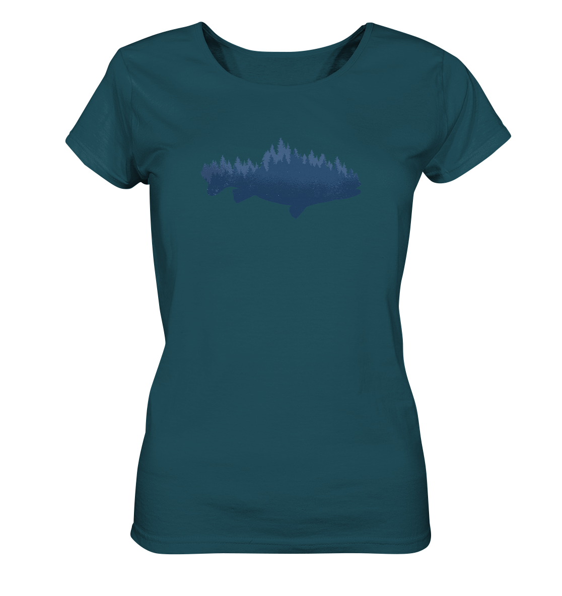 Fischkontur - Frauen Bio T-Shirt