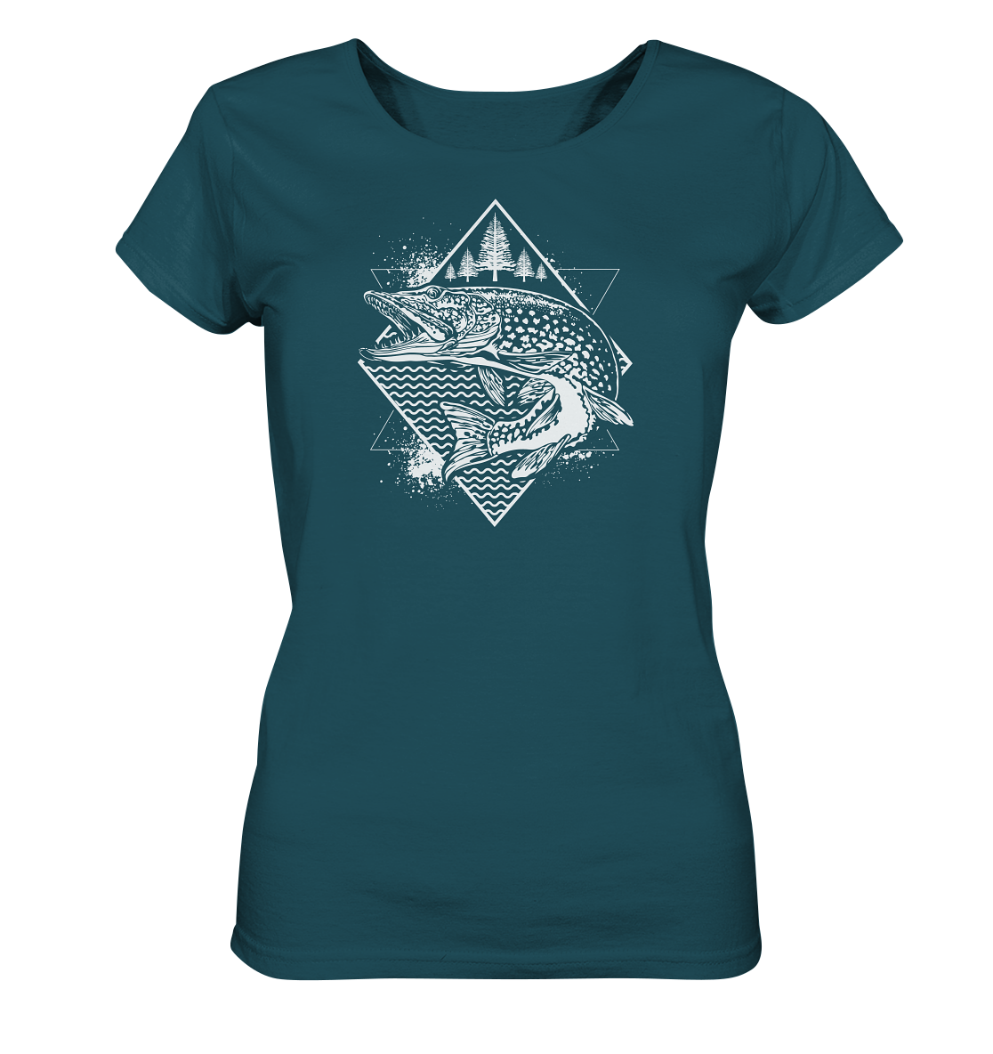 Hecht geometrisch - Frauen Bio T-Shirt