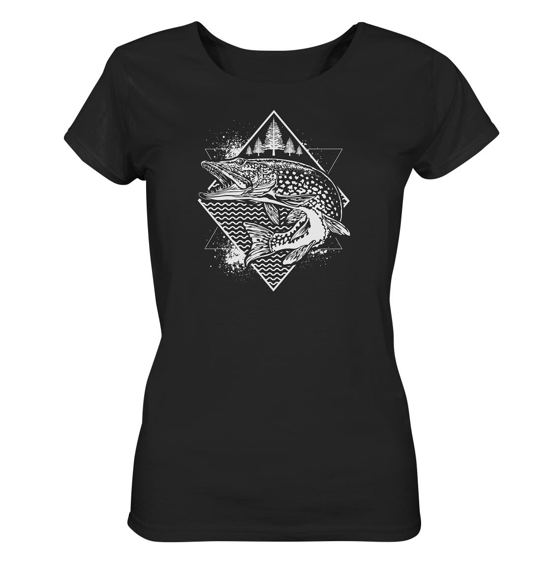 Hecht geometrisch - Frauen Bio T-Shirt