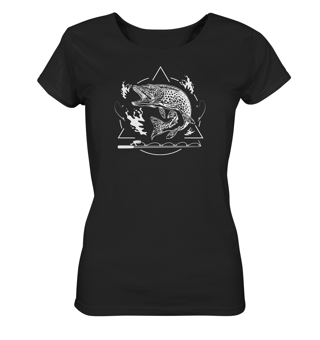 Hecht Angeln - Frauen Bio T-Shirt