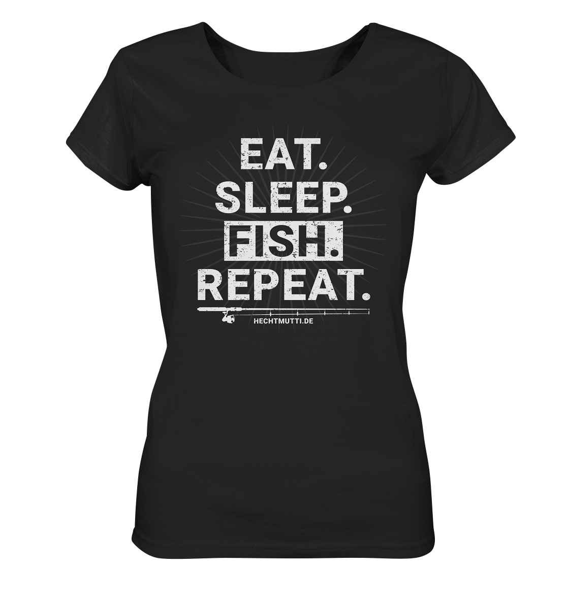 Eat Sleep Fish Repeat - Frauen Bio T-Shirt