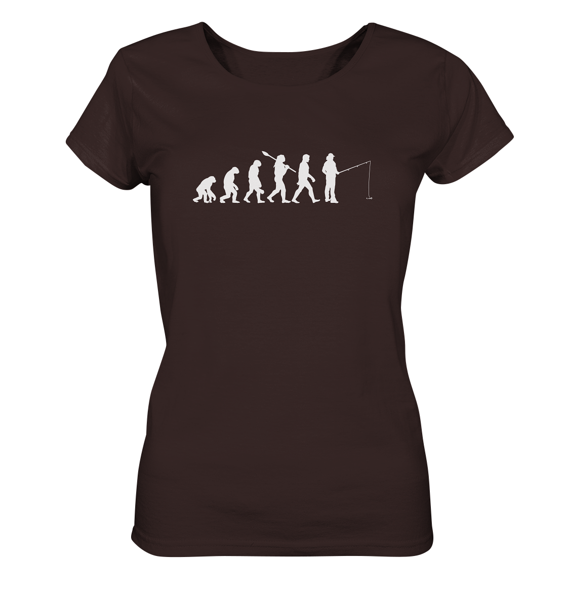 Angler Evolution - Frauen Bio T-Shirt
