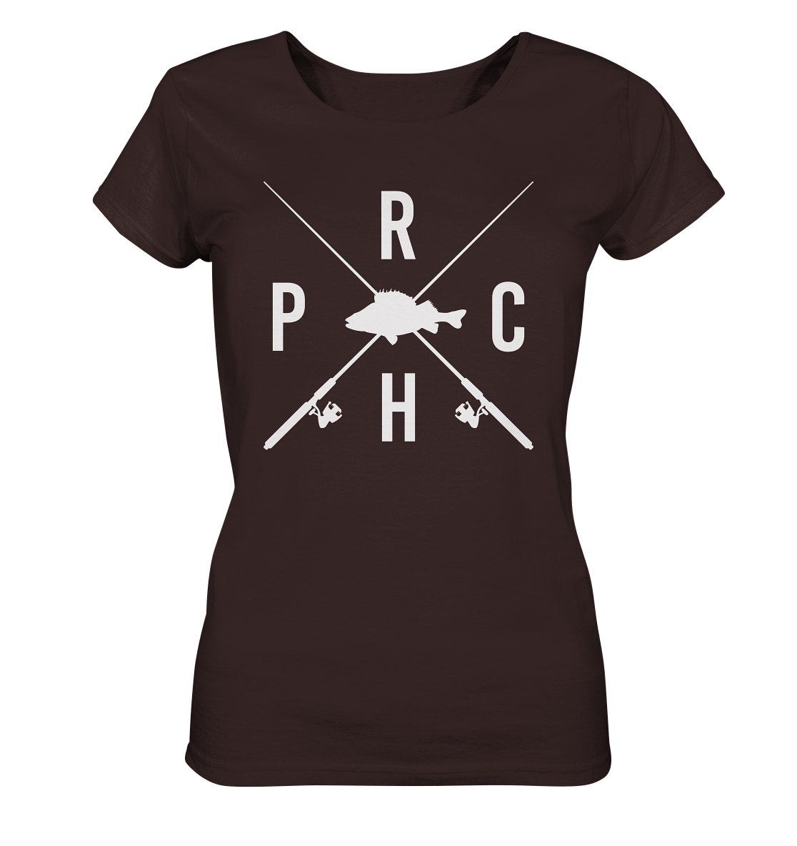 Perch gekreuzte Ruten - Frauen Bio T-Shirt