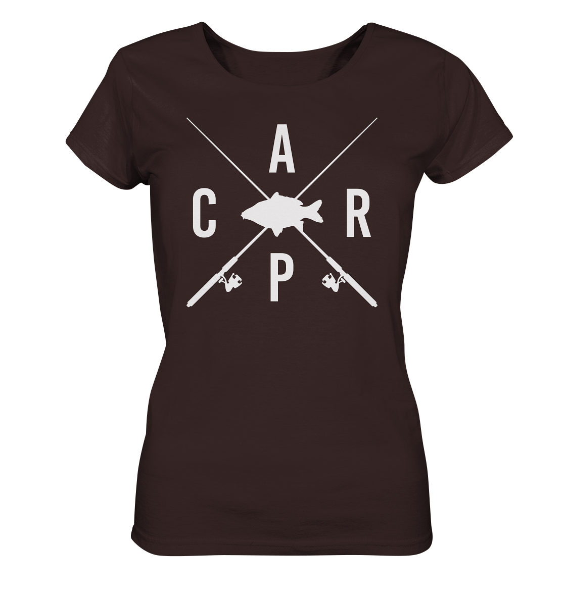 Carp gekreuzte Ruten - Frauen Bio T-Shirt