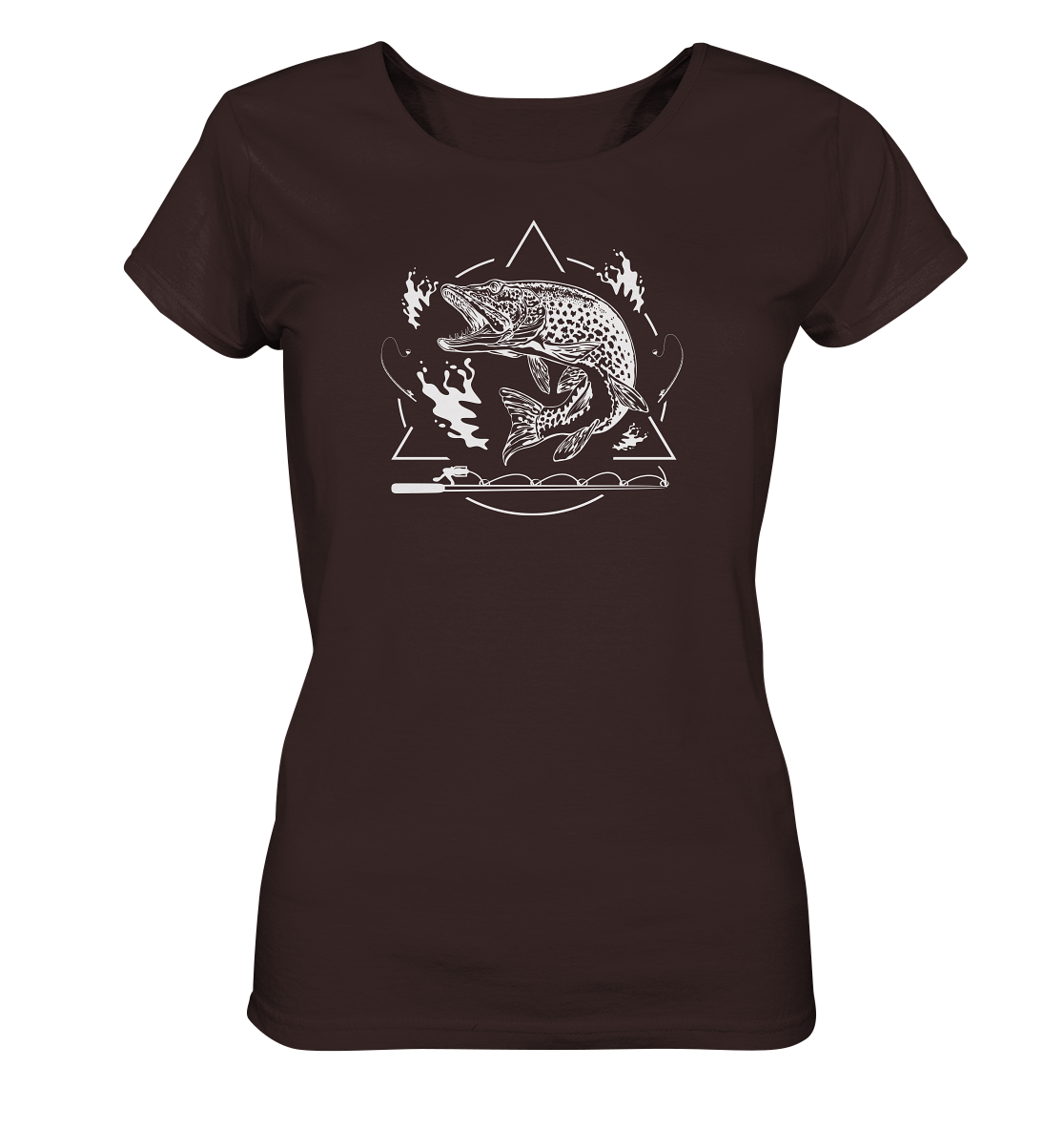 Hecht Angeln - Frauen Bio T-Shirt