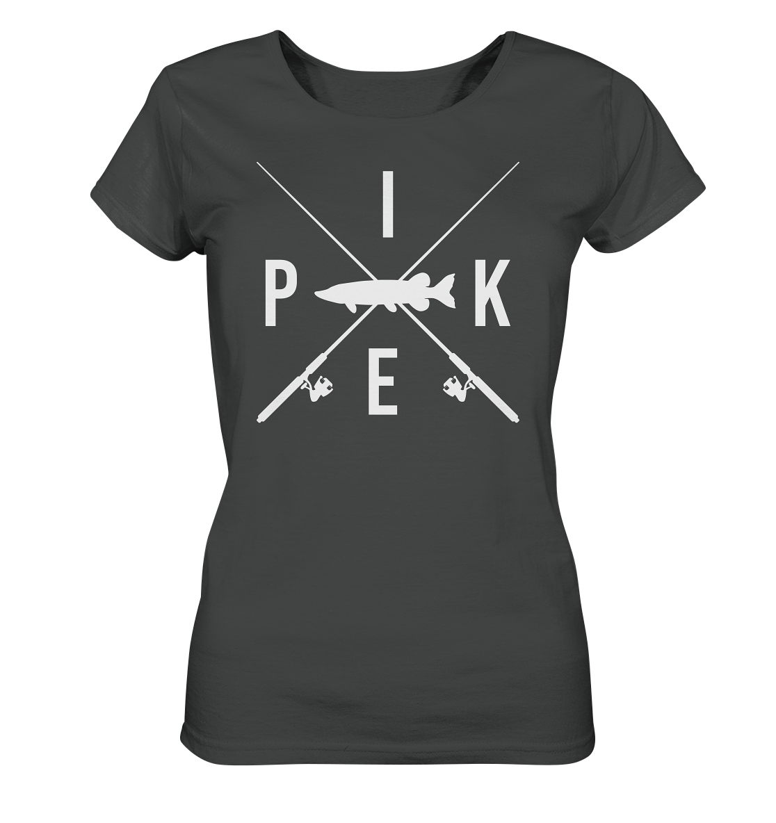 Pike gekreuzte Ruten - Frauen Bio T-Shirt