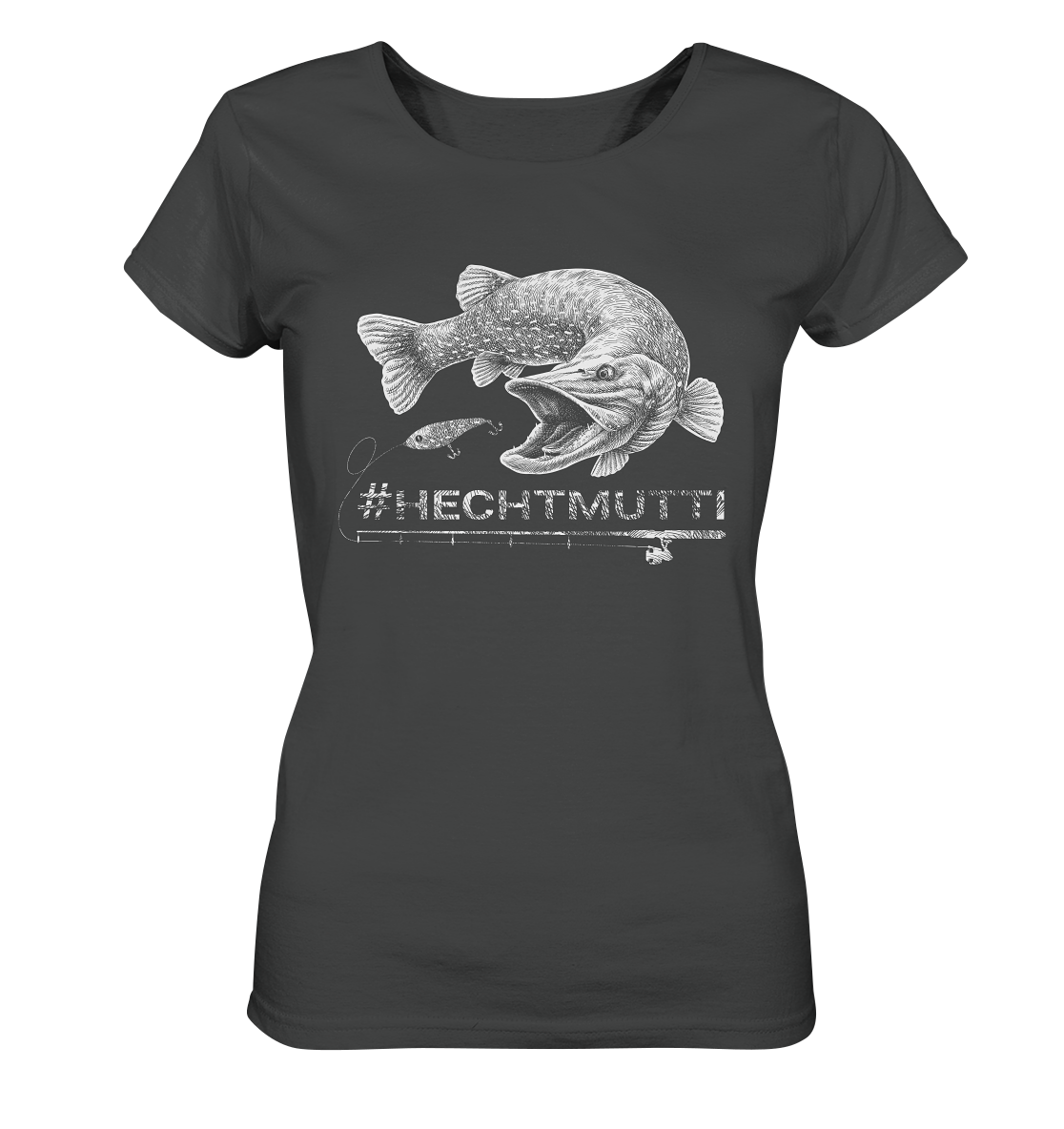 Hechtmutti weiß - Frauen Bio T-Shirt