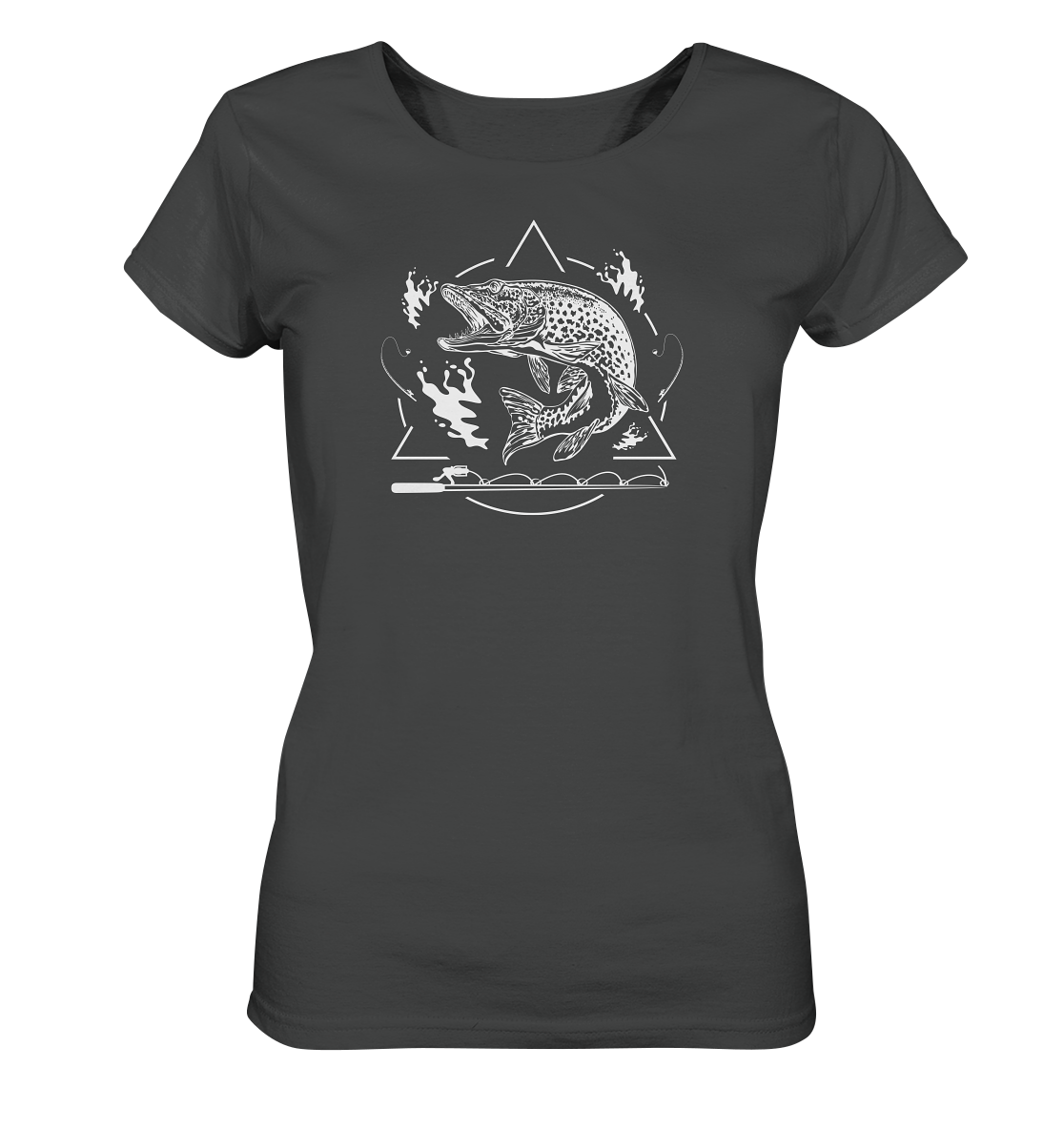 Hecht Angeln - Frauen Bio T-Shirt