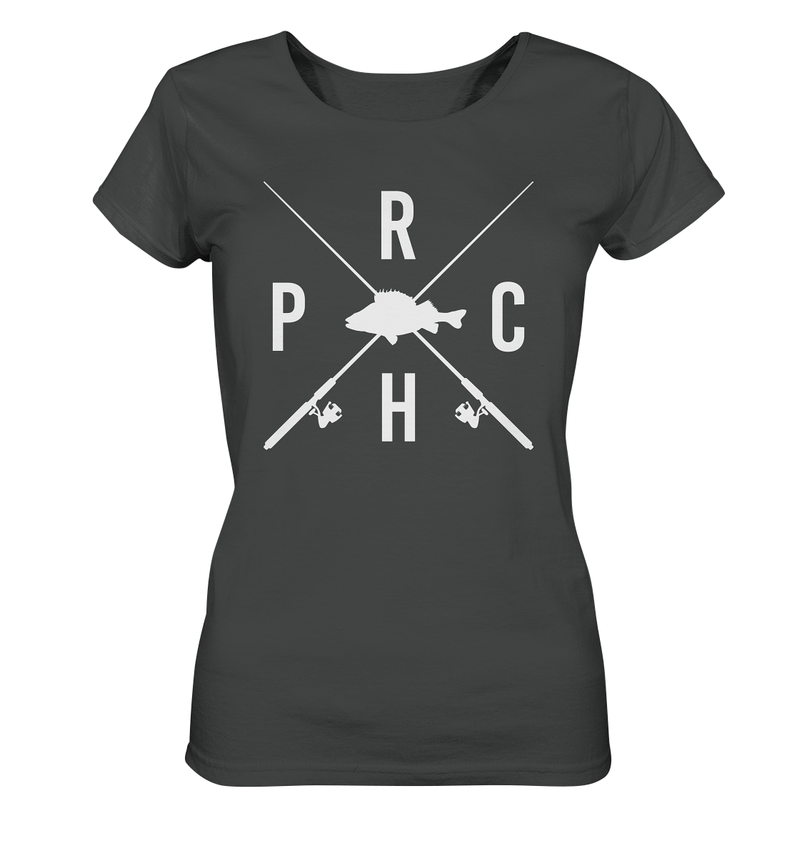 Perch gekreuzte Ruten - Frauen Bio T-Shirt