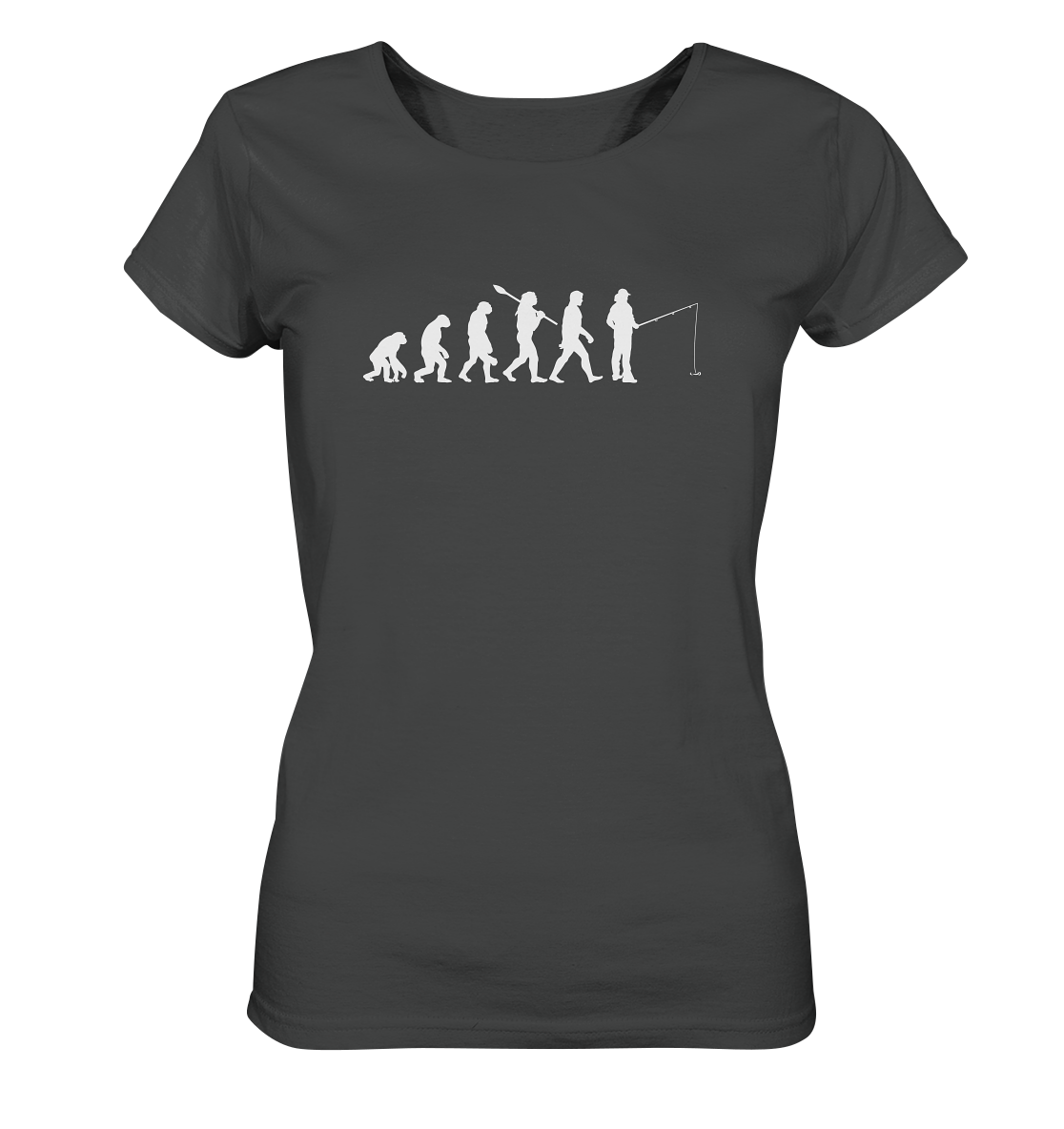 Angler Evolution - Frauen Bio T-Shirt
