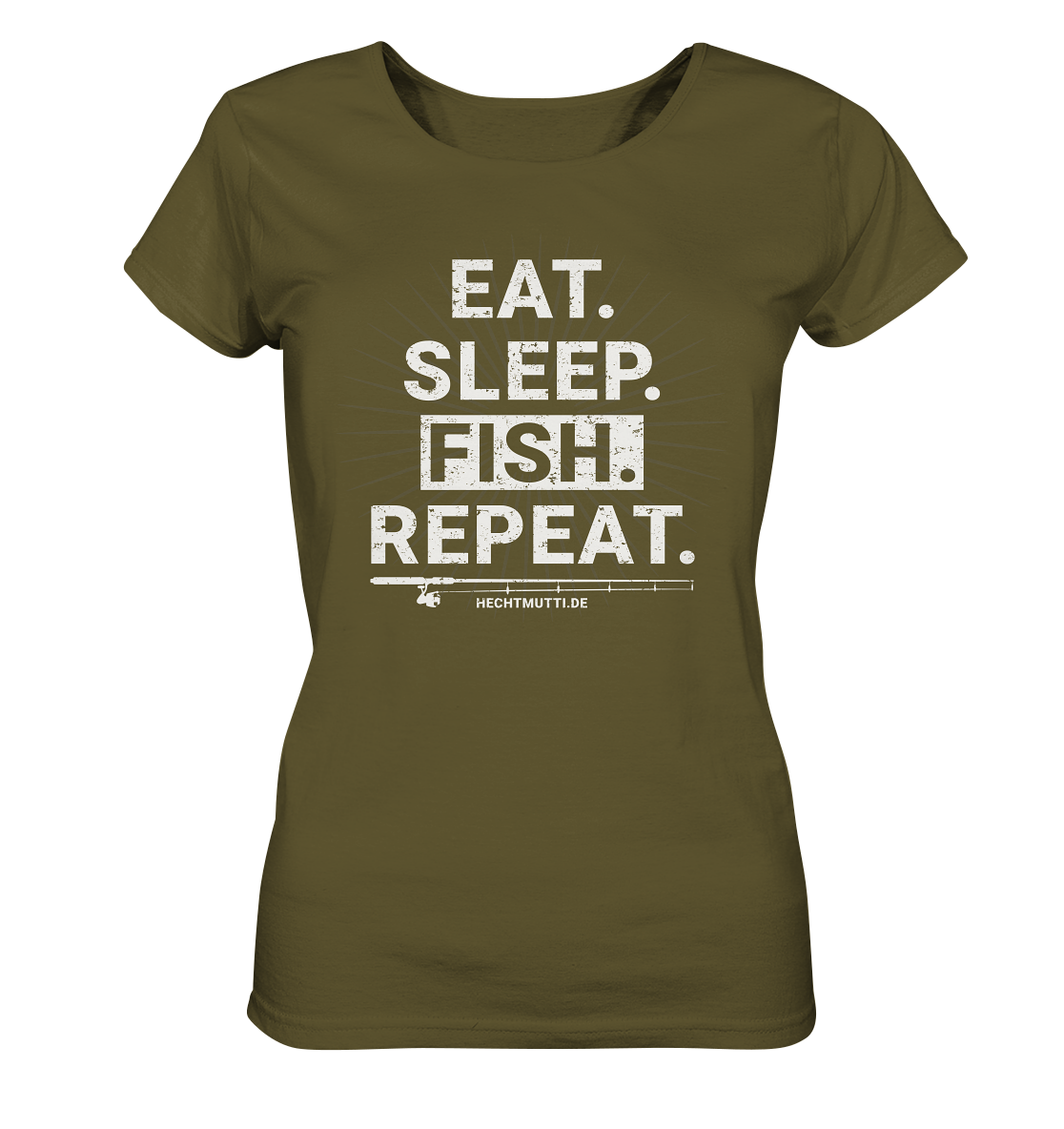 Eat Sleep Fish Repeat - Frauen Bio T-Shirt