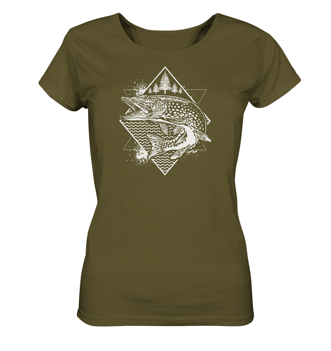 Hecht geometrisch - Frauen Bio T-Shirt