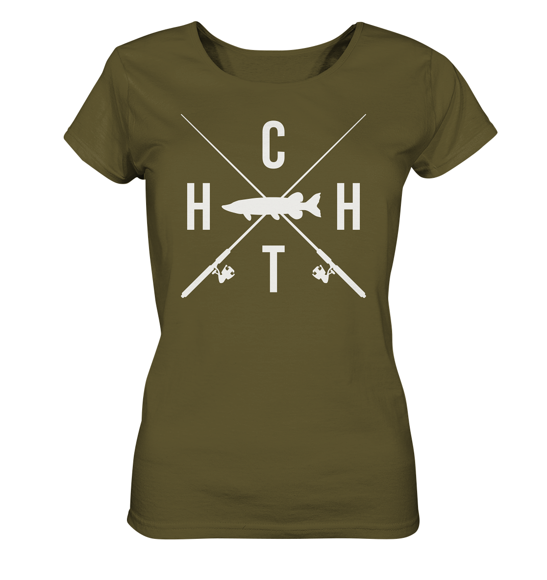 Hecht gekreuzte Ruten  - Frauen Bio T-Shirt