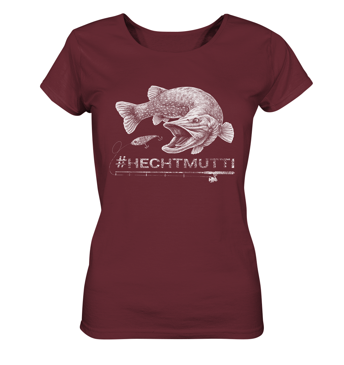 Hechtmutti weiß - Frauen Bio T-Shirt