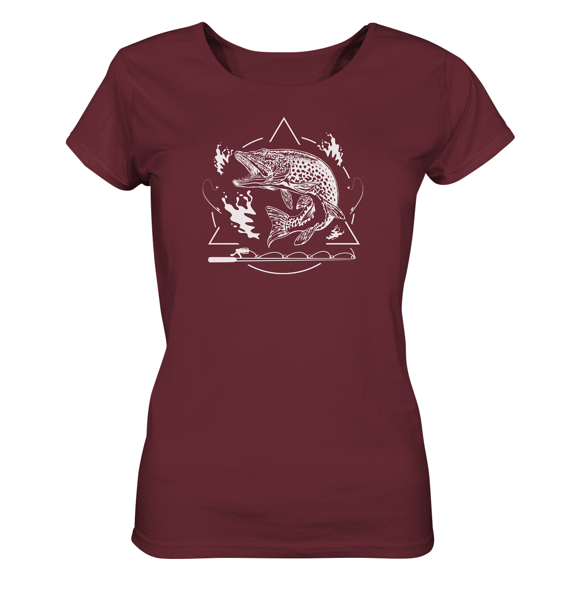 Hecht Angeln - Frauen Bio T-Shirt