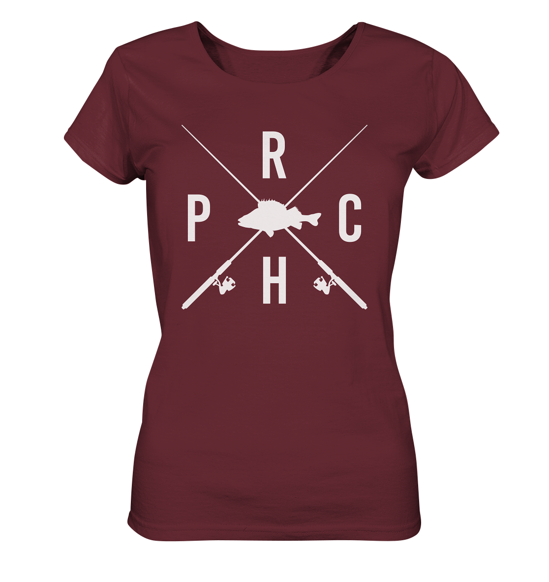Perch gekreuzte Ruten - Frauen Bio T-Shirt