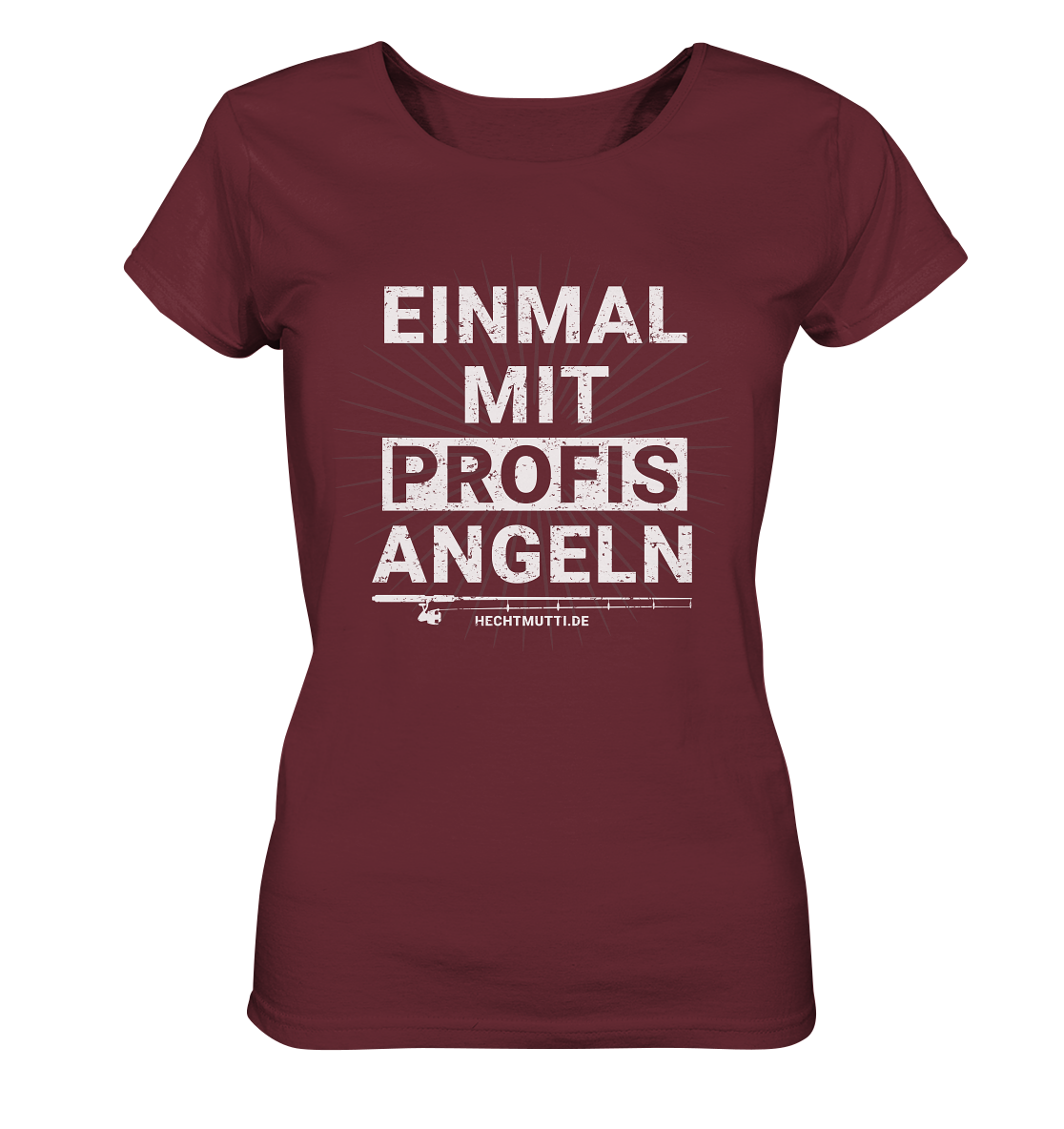Einmal mit Profis angeln - Frauen Bio T-Shirt
