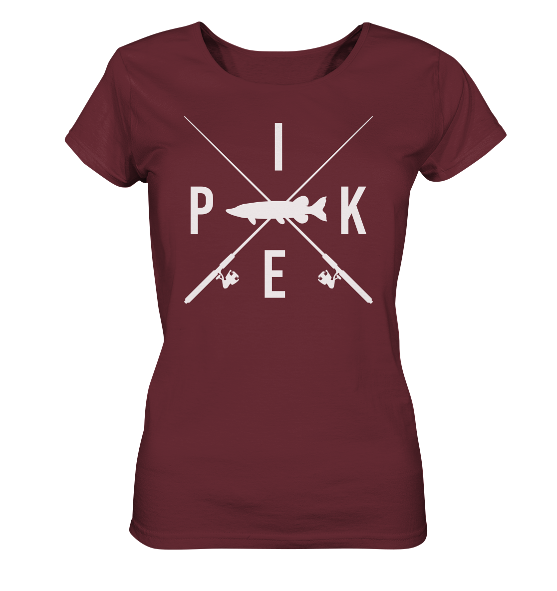 Pike gekreuzte Ruten - Frauen Bio T-Shirt