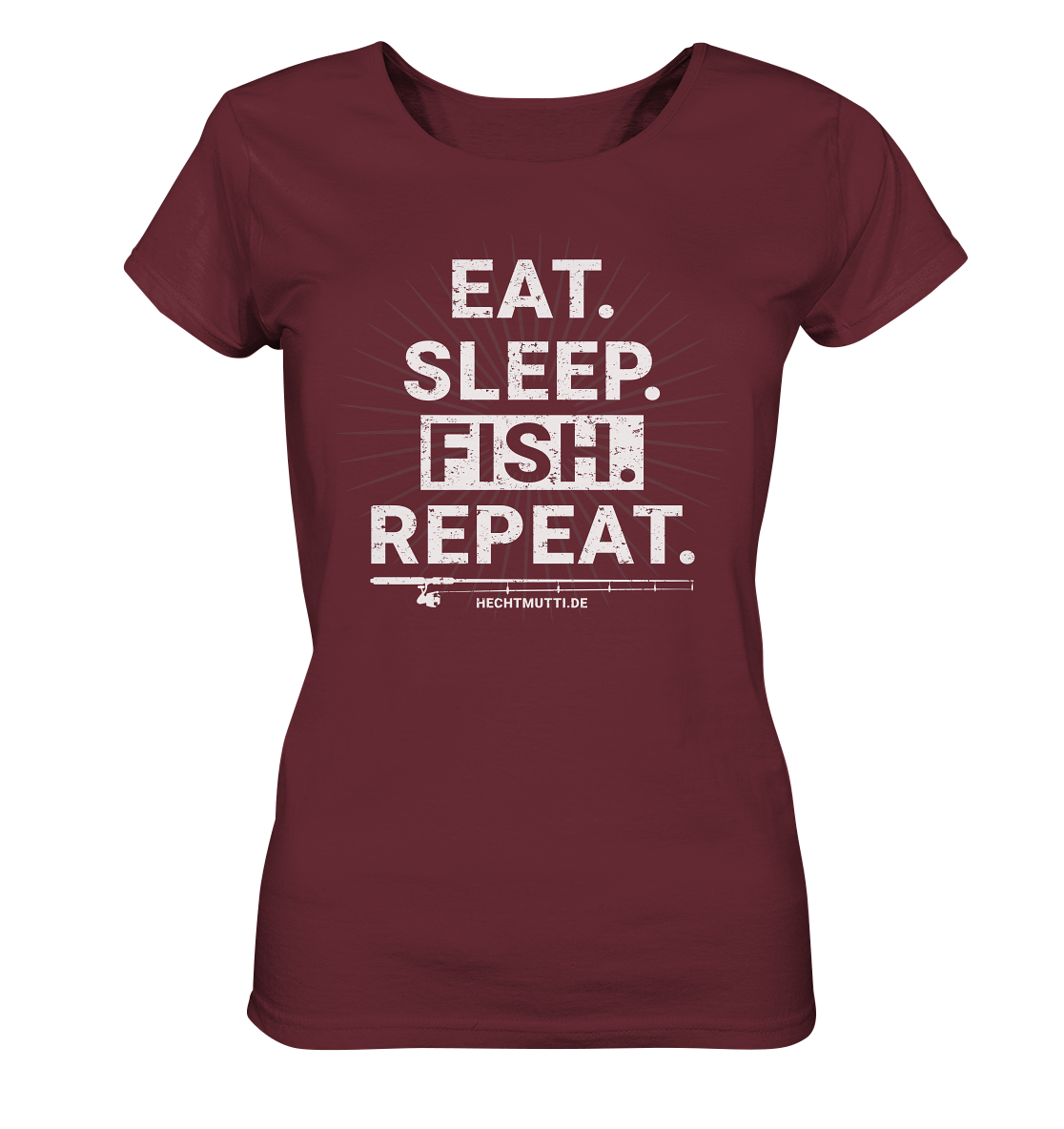 Eat Sleep Fish Repeat - Frauen Bio T-Shirt