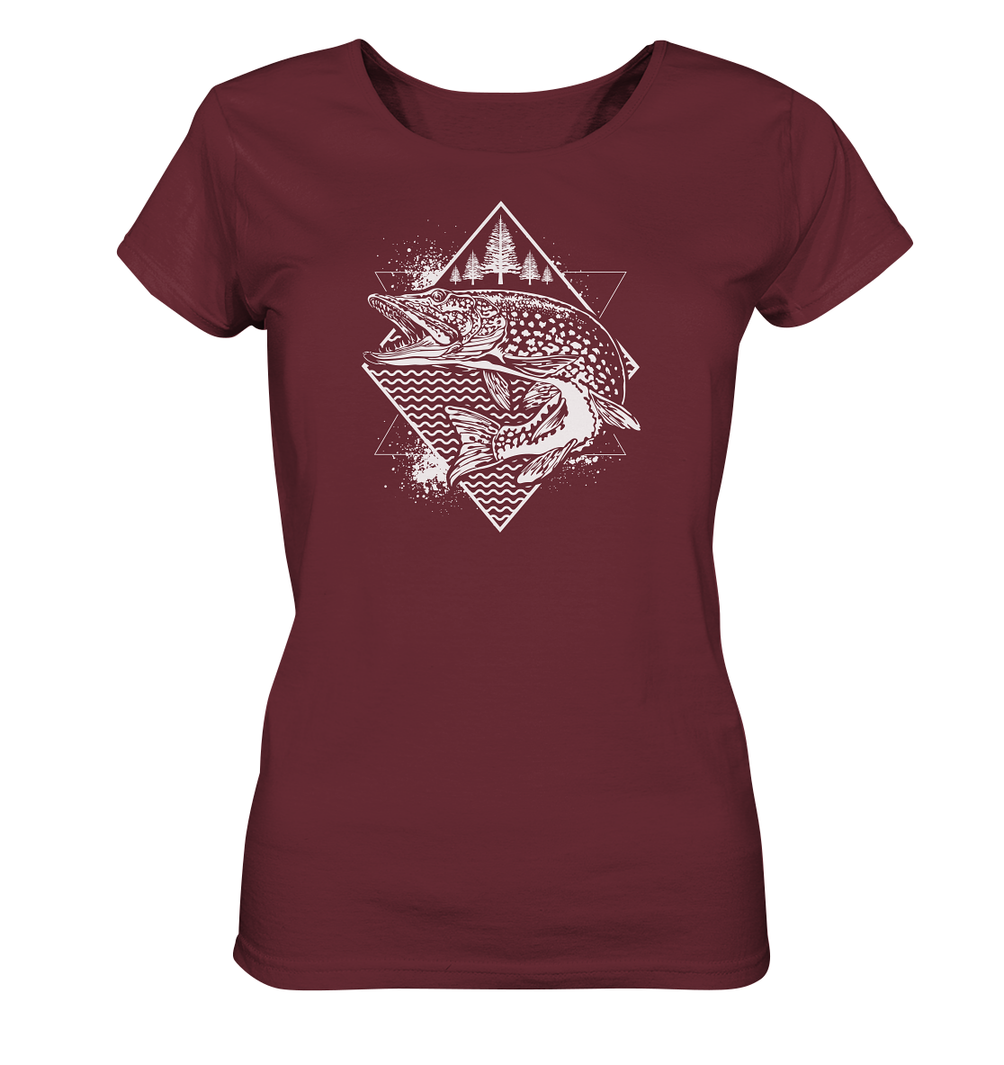 Hecht geometrisch - Frauen Bio T-Shirt