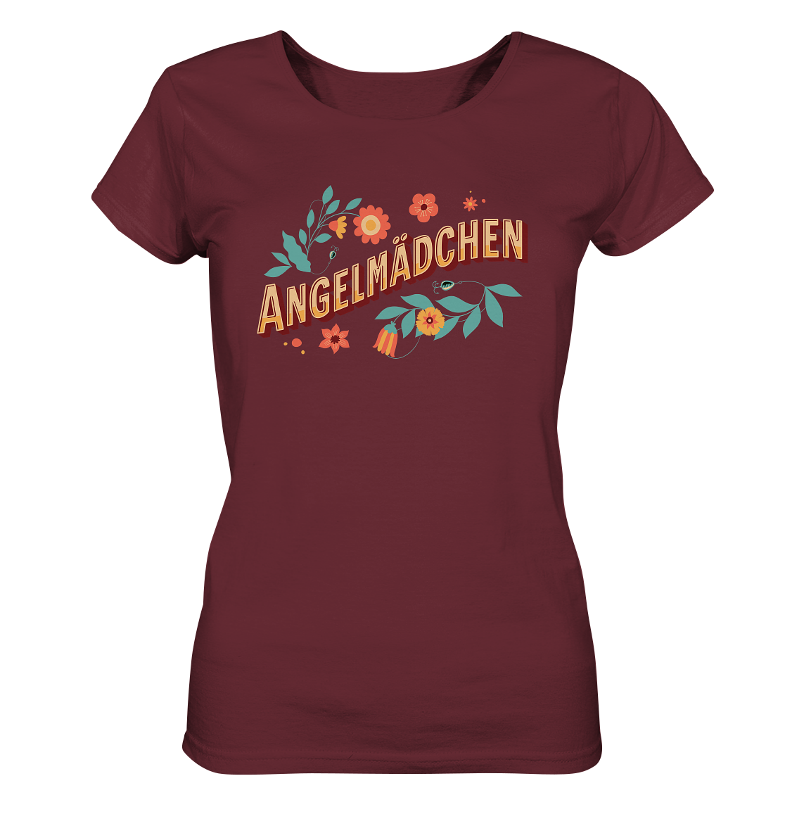Angelmädchen Blumen - Frauen Bio T-Shirt