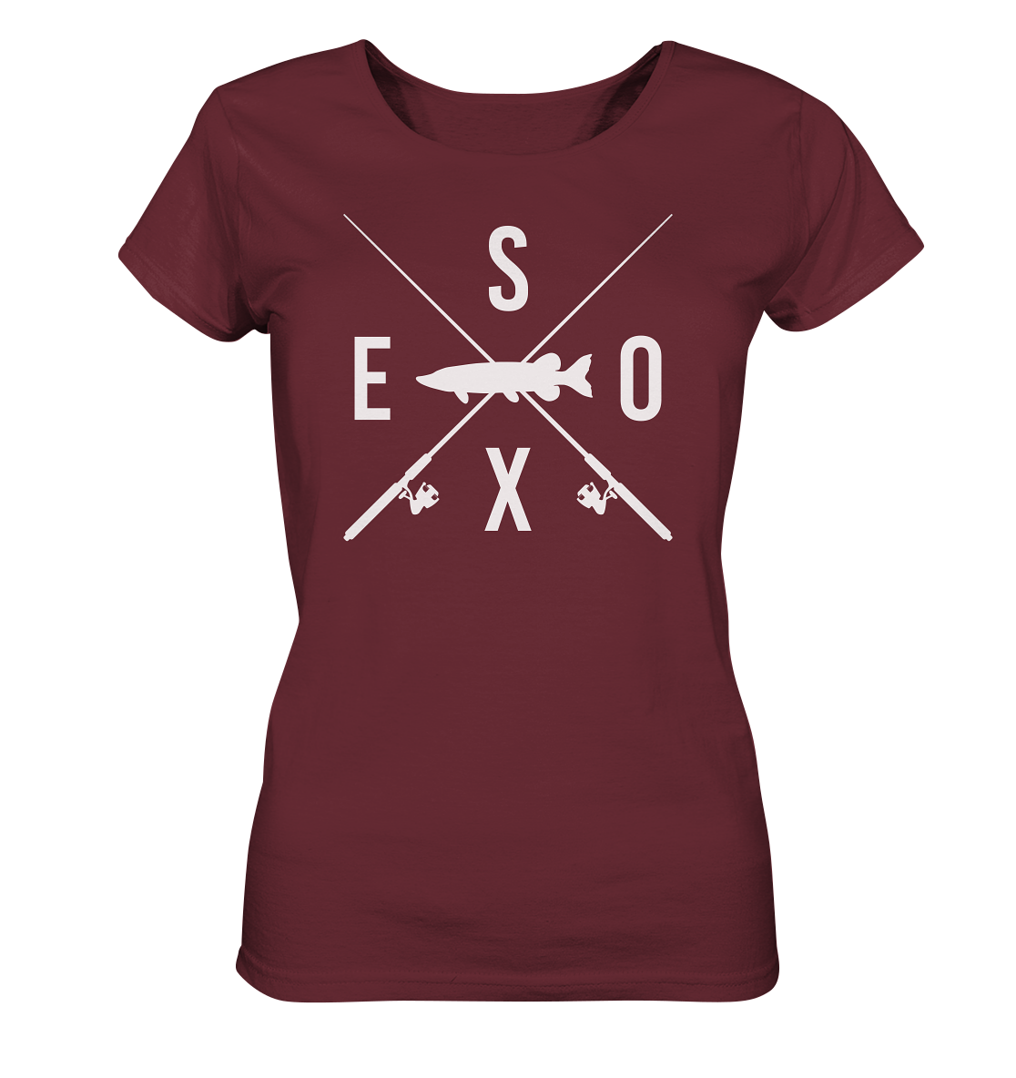 Esox gekreuzte Ruten - Frauen Bio T-Shirt