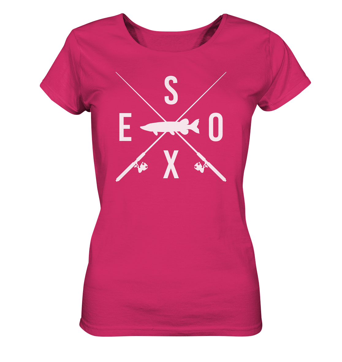 Esox gekreuzte Ruten - Frauen Bio T-Shirt