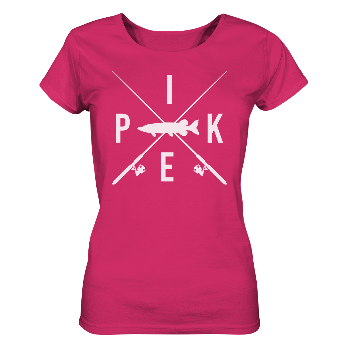 Pike gekreuzte Ruten - Frauen Bio T-Shirt