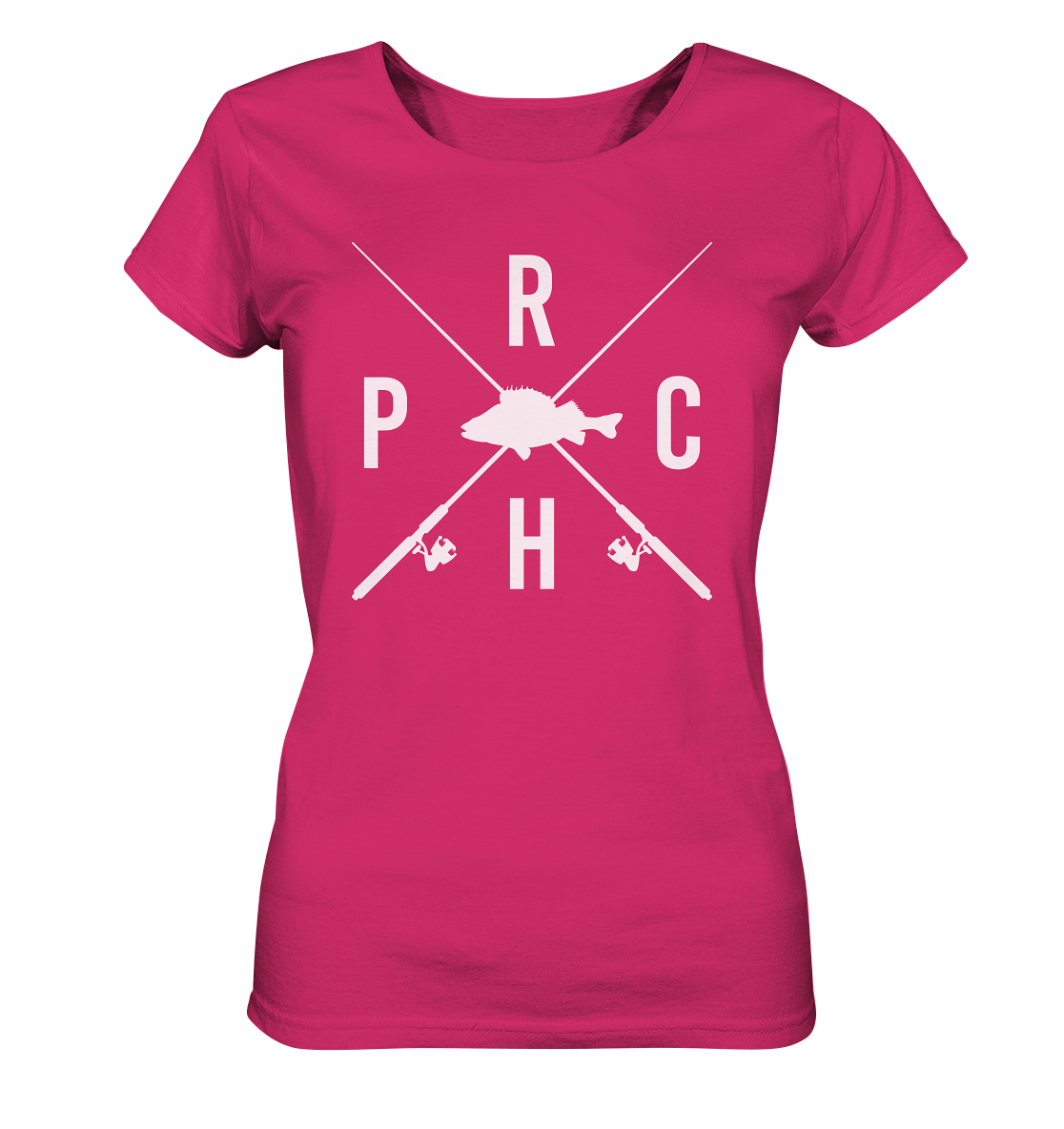 Perch gekreuzte Ruten - Frauen Bio T-Shirt