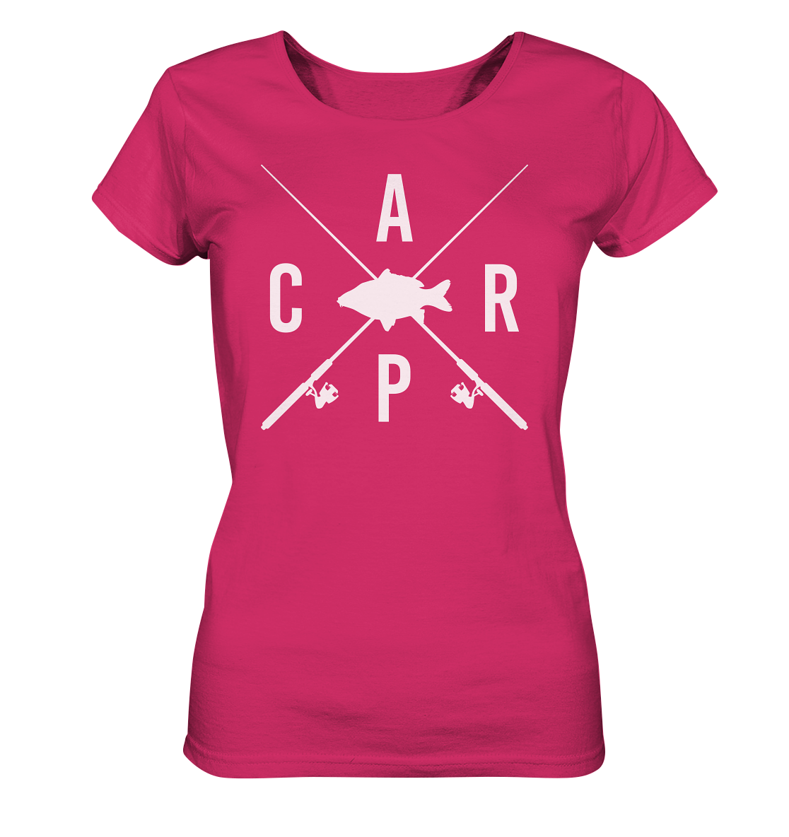 Carp gekreuzte Ruten - Frauen Bio T-Shirt