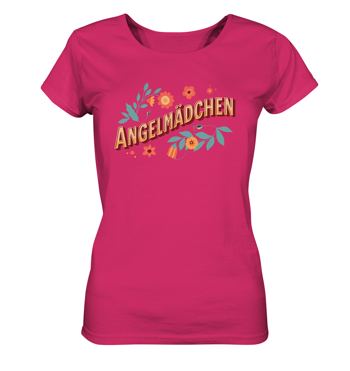 Angelmädchen Blumen - Frauen Bio T-Shirt