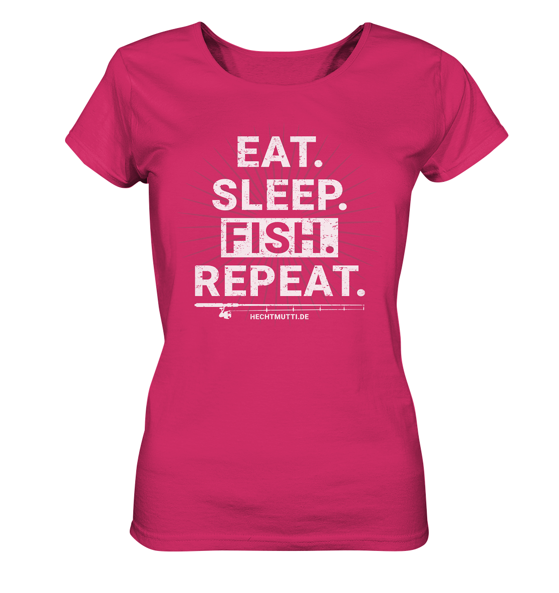 Eat Sleep Fish Repeat - Frauen Bio T-Shirt