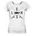 Lachs gekreuzte Ruten - Frauen Bio T-Shirt