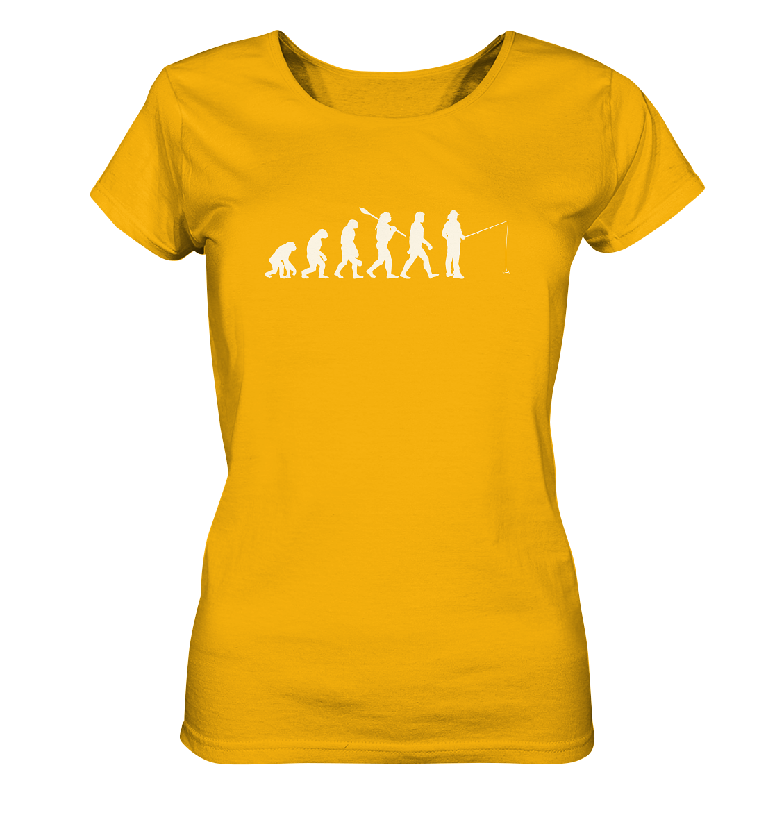 Angler Evolution - Frauen Bio T-Shirt