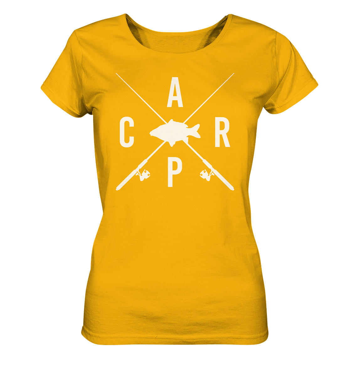 Carp gekreuzte Ruten - Frauen Bio T-Shirt