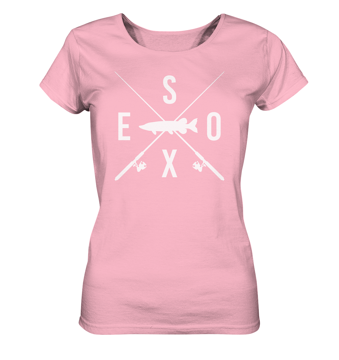 Esox gekreuzte Ruten - Frauen Bio T-Shirt
