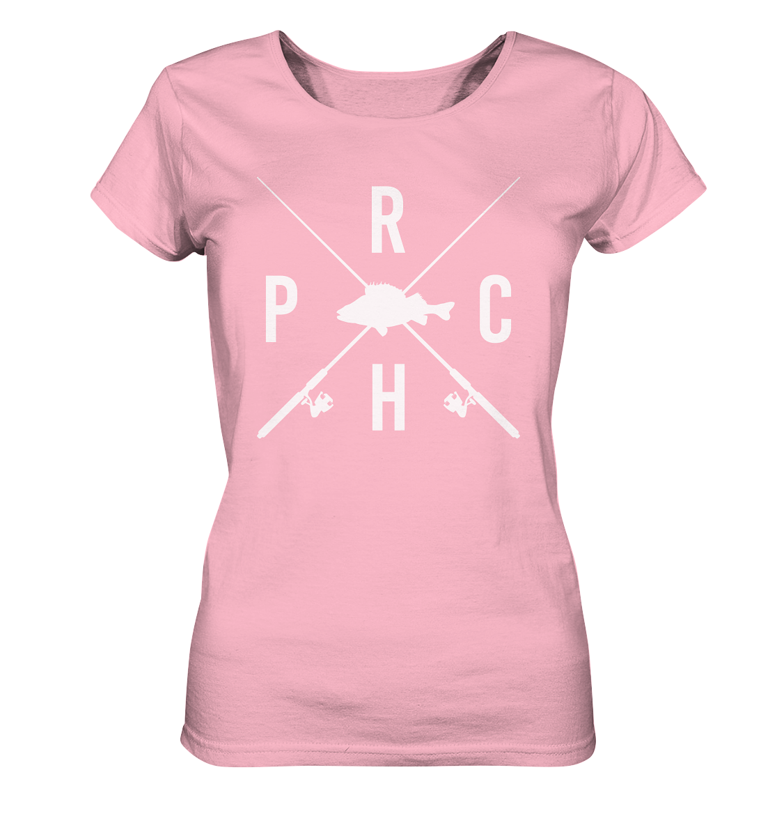 Perch gekreuzte Ruten - Frauen Bio T-Shirt